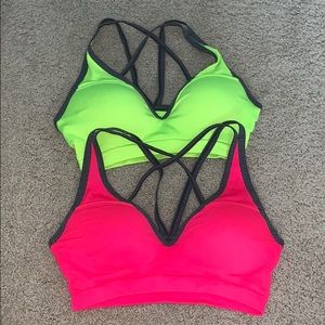 2 PINK Victoria’s Secret push up sports bras